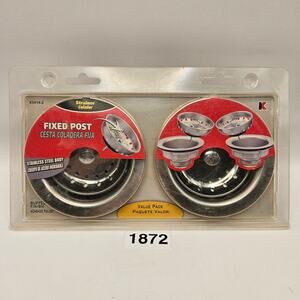 KEENEY K5414-2 NEW IN BOX KITCHEN SKINK STRAINER VALUE PACK STAINLESS STEEL